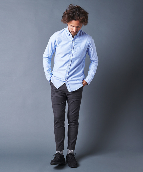 Magine（マージン）の「BROOKS OXFORD B.D SHIRTS L/S ブルックスオックスフォードボタンダウンシャツロングスリーブ（シャツ/ブラウス・メンズ・ホワイト/ブルー/ネイビー・44/46/48）」の16枚目の写真