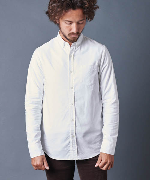 Magine（マージン）の「BROOKS OXFORD B.D SHIRTS L/S ブルックスオックスフォードボタンダウンシャツロングスリーブ（シャツ/ブラウス・メンズ・ホワイト/ブルー/ネイビー・44/46/48）」の17枚目の写真