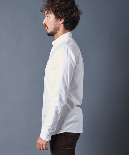 Magine（マージン）の「BROOKS OXFORD B.D SHIRTS L/S ブルックスオックスフォードボタンダウンシャツロングスリーブ（シャツ/ブラウス・メンズ・ホワイト/ブルー/ネイビー・44/46/48）」の18枚目の写真