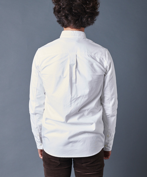 Magine（マージン）の「BROOKS OXFORD B.D SHIRTS L/S ブルックスオックスフォードボタンダウンシャツロングスリーブ（シャツ/ブラウス・メンズ・ホワイト/ブルー/ネイビー・44/46/48）」の19枚目の写真