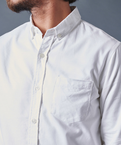Magine（マージン）の「BROOKS OXFORD B.D SHIRTS L/S ブルックスオックスフォードボタンダウンシャツロングスリーブ（シャツ/ブラウス・メンズ・ホワイト/ブルー/ネイビー・44/46/48）」の20枚目の写真