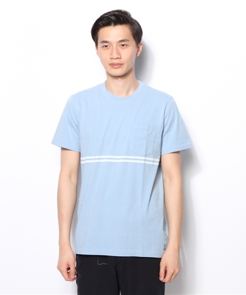 BEAMS(ビームス)の「○M.Nii / Double Overhead Stripe(Tシャツ/カットソー・メンズ・ライトブルー・MEDIUM/SMALL/X-SMALL)」の5枚目の写真