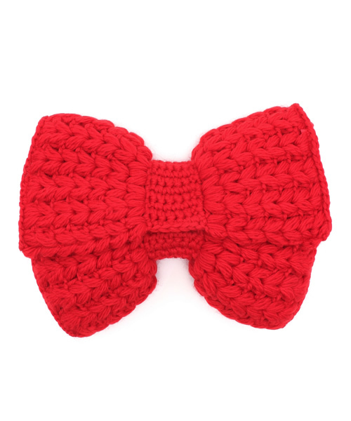 Ray BEAMS（レイビームス）の「bertini / ニットリボン 2WAY クラッチバッグ（クラッチバッグ・レディース・レッド/ネイビー・ONE SIZE）」の3枚目の写真