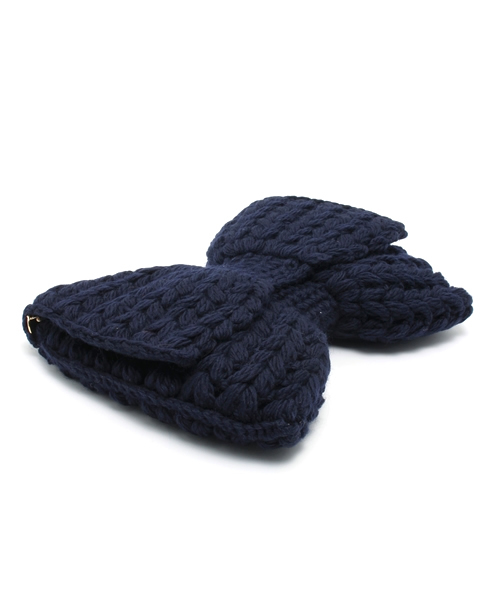 Ray BEAMS（レイビームス）の「bertini / ニットリボン 2WAY クラッチバッグ（クラッチバッグ・レディース・レッド/ネイビー・ONE SIZE）」の6枚目の写真