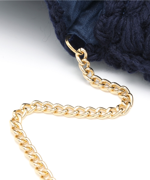 Ray BEAMS（レイビームス）の「bertini / ニットリボン 2WAY クラッチバッグ（クラッチバッグ・レディース・レッド/ネイビー・ONE SIZE）」の7枚目の写真