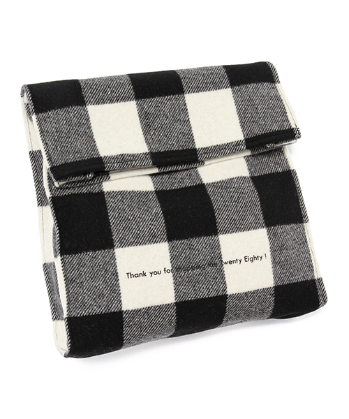 Ray BEAMS（レイビームス）の「20/80 / チェック スモール クラッチバッグ（クラッチバッグ・レディース・ホワイト/レッド・ONE SIZE）」の2枚目の写真