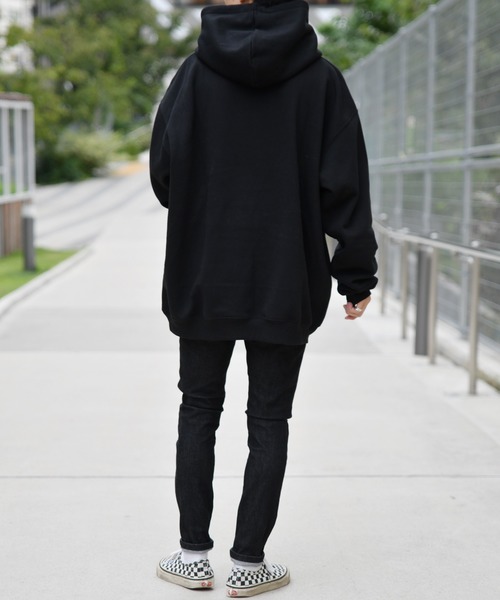 kutir（クティール）の「スクエアロゴウラキモウパーカー（パーカー・メンズ・ブラック/ダークブラウン/グリーン・MEDIUM/LARGE）」の20枚目の写真