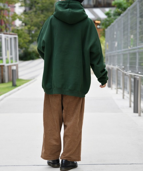 kutir（クティール）の「スクエアロゴウラキモウパーカー（パーカー・メンズ・ブラック/ダークブラウン/グリーン・MEDIUM/LARGE）」の11枚目の写真