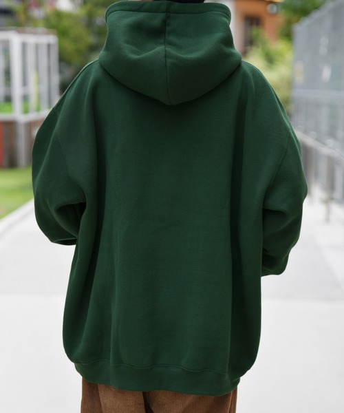 kutir（クティール）の「スクエアロゴウラキモウパーカー（パーカー・メンズ・ブラック/ダークブラウン/グリーン・MEDIUM/LARGE）」の14枚目の写真