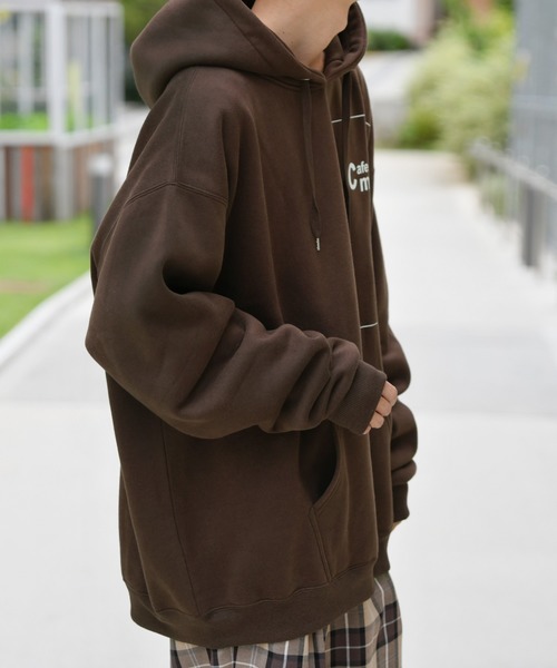 kutir（クティール）の「スクエアロゴウラキモウパーカー（パーカー・メンズ・ブラック/ダークブラウン/グリーン・MEDIUM/LARGE）」の19枚目の写真