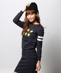 ROSE BUD | LCTT-14226 STAR CHENILLE EMB L/S P/O(スウェット)