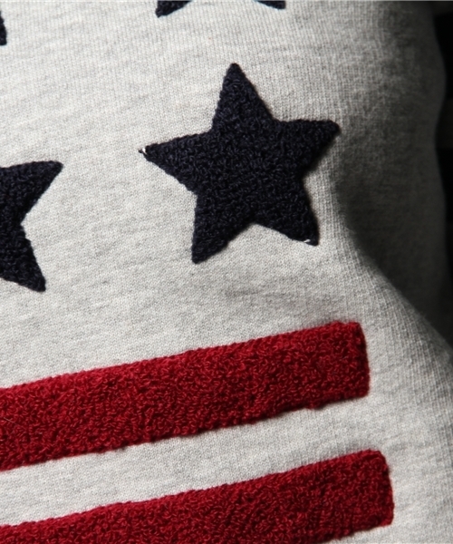 ROSE BUD(ローズバッド)の「LCTT-14226 STAR CHENILLE EMB L/S P/O(スウェット・レディース・ミックスグレー/ネイビー・ONE SIZE)」の9枚目の写真