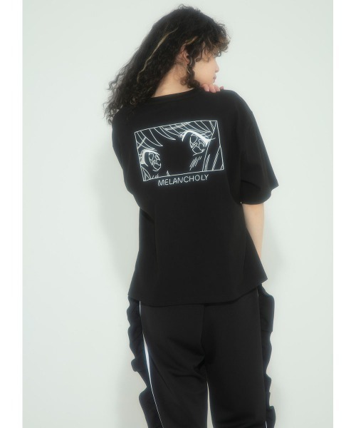 Candy Stripper（キャンディストリッパー）の「MELANCHOLY TEE（Tシャツ/カットソー・レディース・ブラック/ラベンダー/オフホワイト/ピンク・2）」の4枚目の写真