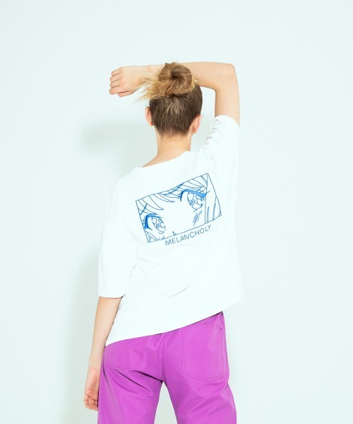 Candy Stripper（キャンディストリッパー）の「MELANCHOLY TEE（Tシャツ/カットソー・レディース・ブラック/ラベンダー/オフホワイト/ピンク・2）」の9枚目の写真