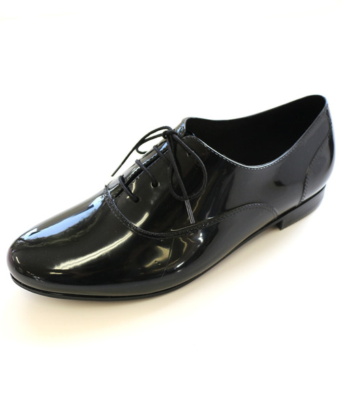 AmiAmi（アミアミ）の「レースアップレインシューズ（レインシューズ・レディース・ブラック/ダークブラウン・L/LL/M/S）」の5枚目の写真