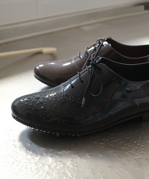 AmiAmi（アミアミ）の「レースアップレインシューズ（レインシューズ・レディース・ブラック/ダークブラウン・L/LL/M/S）」の19枚目の写真
