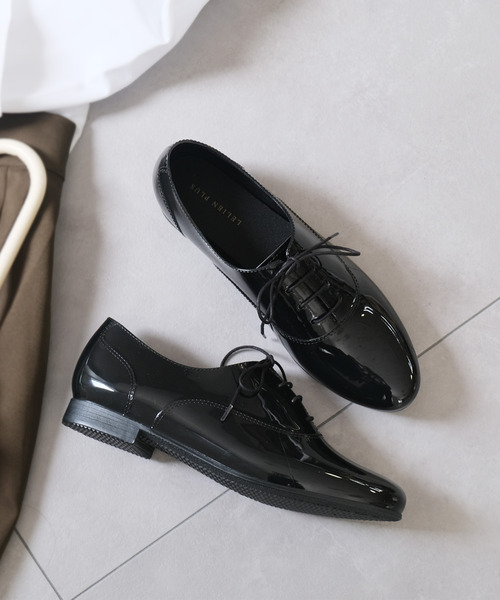 AmiAmi（アミアミ）の「レースアップレインシューズ（レインシューズ・レディース・ブラック/ダークブラウン・L/LL/M/S）」の22枚目の写真