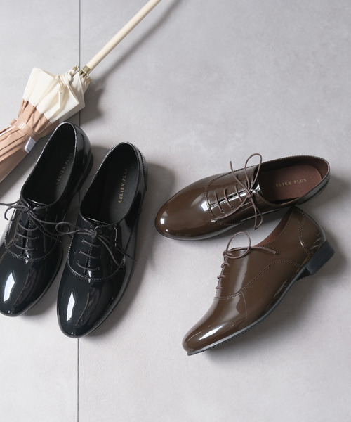 AmiAmi（アミアミ）の「レースアップレインシューズ（レインシューズ・レディース・ブラック/ダークブラウン・L/LL/M/S）」の15枚目の写真