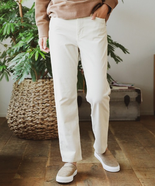 BAYFLOW(ベイフロー)の「コーデュロイテーパードパンツ(その他パンツ・レディース・ベージュ/グレー/オフホワイト/ブルー/グリーン・SMALL/MEDIUM/LARGE)」の2枚目の写真