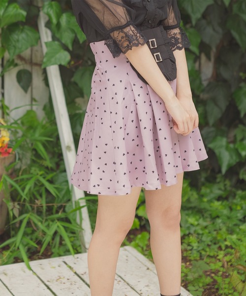 ROJITA（ロジータ）の「スクエアー切替ハートプリントSK（スカート・レディース・ブラック/ピンク・FREE）」の16枚目の写真