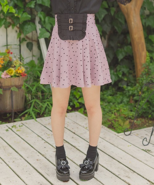 ROJITA（ロジータ）の「スクエアー切替ハートプリントSK（スカート・レディース・ブラック/ピンク・FREE）」の18枚目の写真