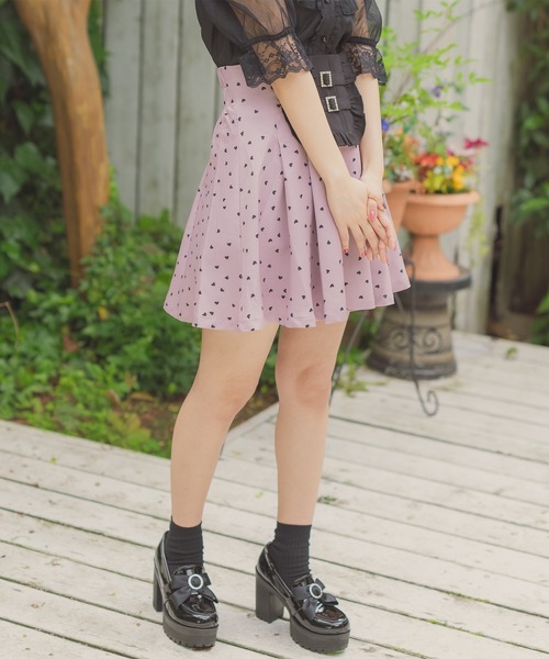 ROJITA（ロジータ）の「スクエアー切替ハートプリントSK（スカート・レディース・ブラック/ピンク・FREE）」の21枚目の写真