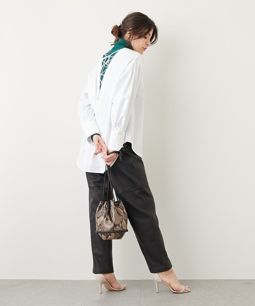 Whim Gazette 別注mica della valle 巾着バッグ Whim Gazette（ウィムガゼット）の「【mica della valle】別注