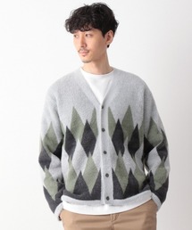 GLOBAL WORK | フェザーヤーンアーガイルカーディガン/921928(カーディガン/ボレロ)