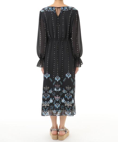 GRACE CONTINENTAL(グレースコンチネンタル)の「サラサパターンワンピース(ワンピース・レディース・ブラック/イエロー・38/36)」の5枚目の写真