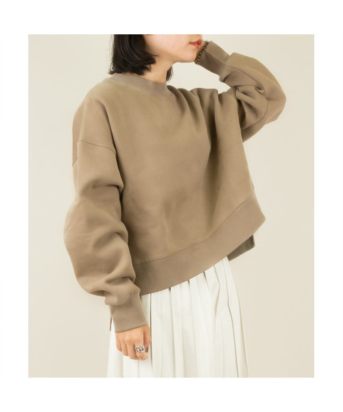RANDA(ランダ)の「裏起毛プルオーバー(Tシャツ/カットソー・レディース・ベージュ/ブルー/アイボリー/グレイッシュベージュ・FREE)」の12枚目の写真
