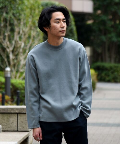 セール】SHIPS:【抗菌・洗える】ミラノリブ モックネック ニット プル