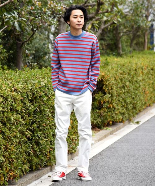 SHIPS（シップス）の「SHIPS:【抗菌・洗える】ミラノリブ モックネック ニット プルオーバー（ニット/セーター・メンズ・ベージュ/ブルー/オフホワイト/ライトグリーン/ネイビー・X-LARGE/LARGE/MEDIUM/SMALL）」の13枚目の写真