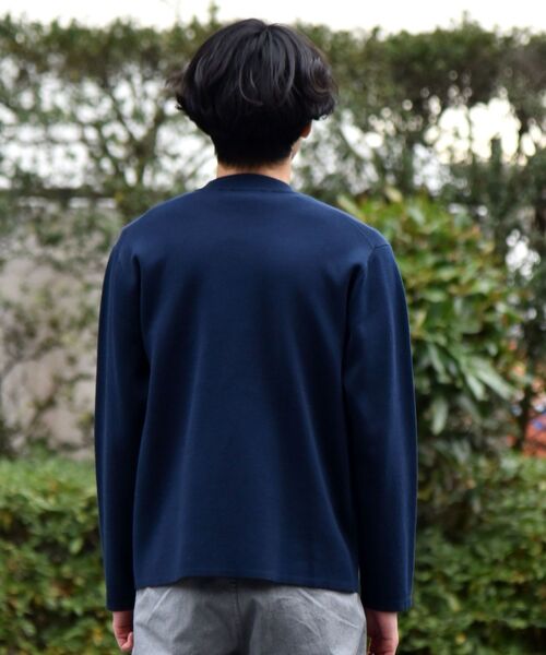 セール】SHIPS:【抗菌・洗える】ミラノリブ モックネック ニット プル