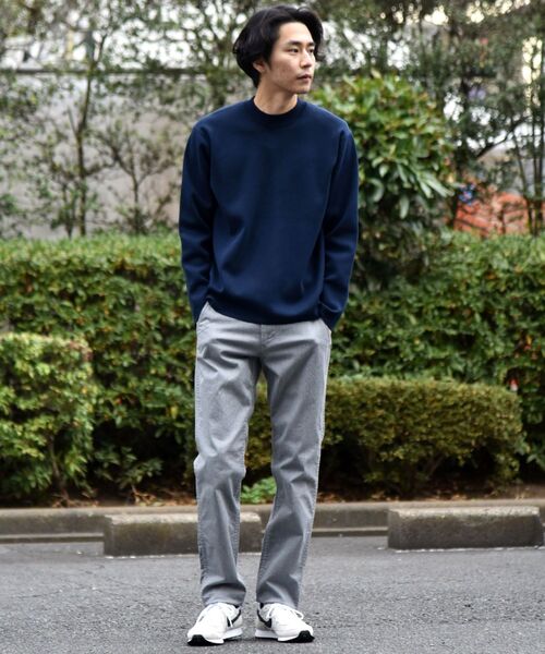 SHIPS（シップス）の「SHIPS:【抗菌・洗える】ミラノリブ モックネック ニット プルオーバー（ニット/セーター・メンズ・ベージュ/ブルー/オフホワイト/ライトグリーン/ネイビー・X-LARGE/LARGE/MEDIUM/SMALL）」の18枚目の写真