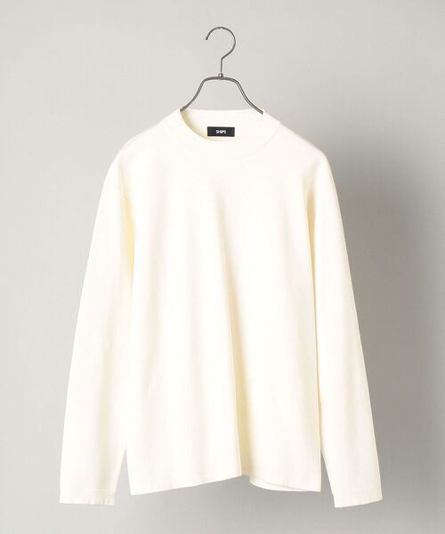 SHIPS（シップス）の「SHIPS:【抗菌・洗える】ミラノリブ モックネック ニット プルオーバー（ニット/セーター・メンズ・ベージュ/ブルー/オフホワイト/ライトグリーン/ネイビー・X-LARGE/LARGE/MEDIUM/SMALL）」の19枚目の写真