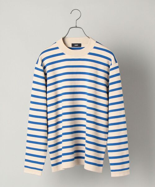 SHIPS（シップス）の「SHIPS:【抗菌・洗える】ミラノリブ モックネック ニット プルオーバー（ニット/セーター・メンズ・ベージュ/ブルー/オフホワイト/ライトグリーン/ネイビー・X-LARGE/LARGE/MEDIUM/SMALL）」の21枚目の写真