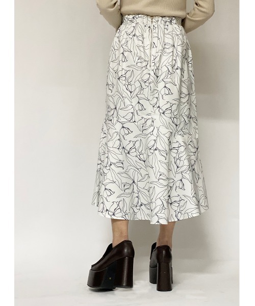 one way（ワンウェイ）の「【oneway】ラインフラワーマーメイドスカート（スカート・レディース・ホワイト/ブラック・FREE）」の10枚目の写真