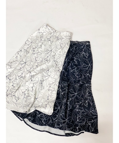 one way（ワンウェイ）の「【oneway】ラインフラワーマーメイドスカート（スカート・レディース・ホワイト/ブラック・FREE）」の20枚目の写真