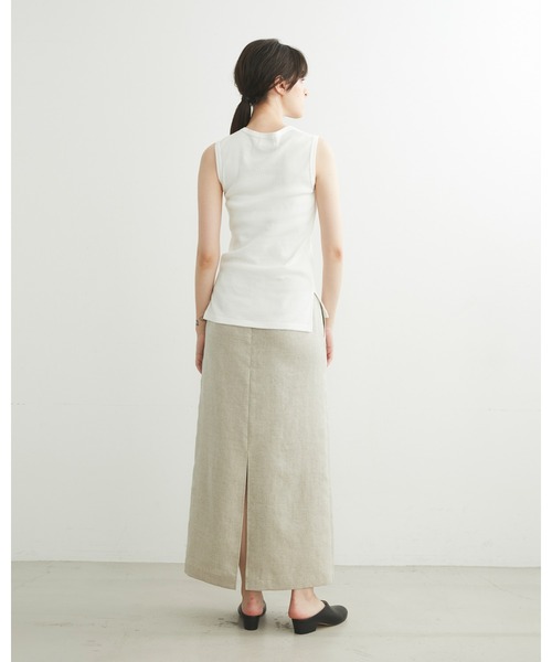 Traditional Weatherwear(トラディショナルウェザーウェア)の「NO SLV SLIT PO(Tシャツ/カットソー・レディース・ブラック/オフホワイト/グリーン系その他・S)」の6枚目の写真
