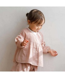 Hoppetta（ホッペッタ）の「Hoppetta カシュクール 長袖花びらブラウス  100cm（シャツ/ブラウス）」
