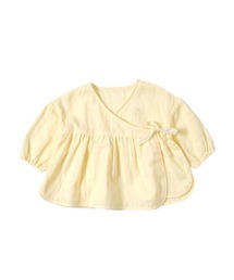 Hoppetta（ホッペッタ）の「Hoppetta カシュクール 長袖花びらブラウス  100cm（シャツ/ブラウス）」