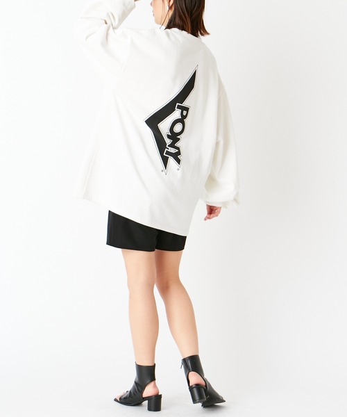 Chico（チコ）の「PONYバックロゴスウェット（スウェット・レディース・グレー/アイボリー・FREE）」の6枚目の写真