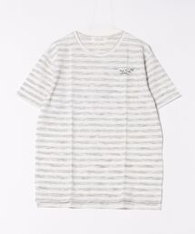 ポップコーン編み先染ボーダーTシャツ