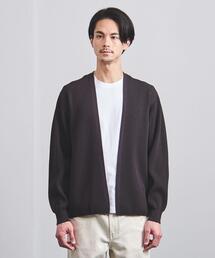 バトナー 日本製 美品 リブ編み ウール カーディガン 茶色 Batoner バトナー 日本製 美品 リブ編み ウール カーディガン 茶色 Batoner