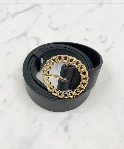 apres jour（アプレジュール）の「【apres jour×ARIAZ】サークルバックルベルト（ベルト・レディース・ブラック/ダークブラウン/キャメル・FREE）」の2枚目の写真