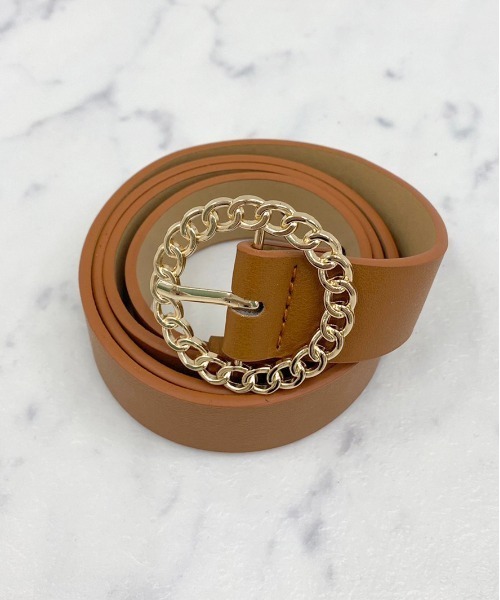 apres jour（アプレジュール）の「【apres jour×ARIAZ】サークルバックルベルト（ベルト・レディース・ブラック/ダークブラウン/キャメル・FREE）」の7枚目の写真