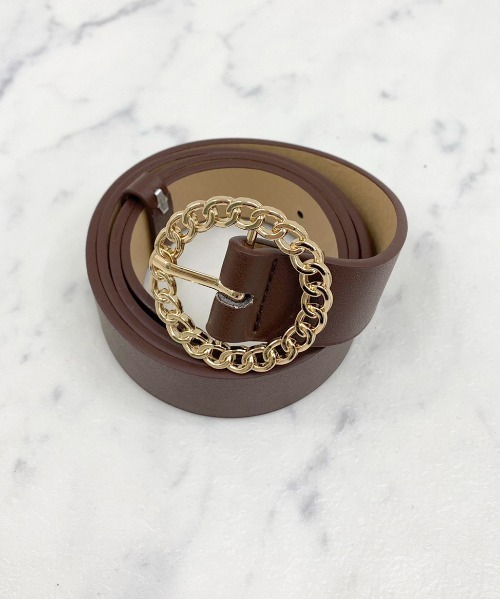 apres jour（アプレジュール）の「【apres jour×ARIAZ】サークルバックルベルト（ベルト・レディース・ブラック/ダークブラウン/キャメル・FREE）」の4枚目の写真