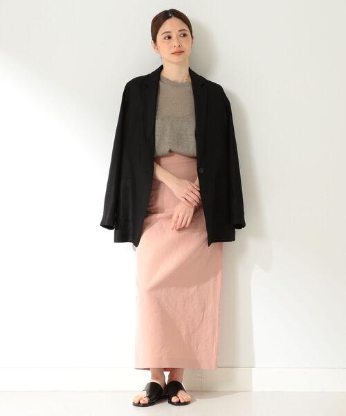 専用【美品】Demi-Luxe BEAMSリネン ロング テーラードジャケット Demi-Luxe BEAMS（デミルクス ビームス）の「Demi-Luxe BEAMS