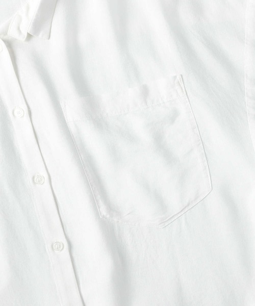 RAG MACHINE（ラグマシーン）の「【RAG MACHINE】クォータースリーブシャツ（シャツ/ブラウス・レディース・ホワイト/ホワイト×ブラック・M/L）」の13枚目の写真