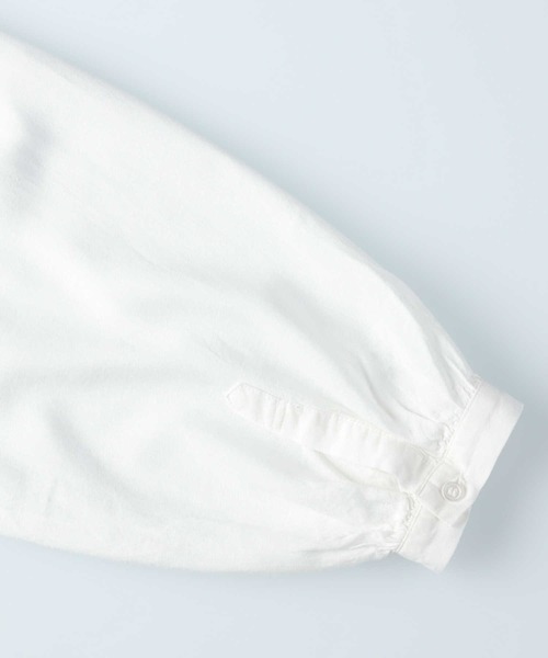 RAG MACHINE（ラグマシーン）の「【RAG MACHINE】クォータースリーブシャツ（シャツ/ブラウス・レディース・ホワイト/ホワイト×ブラック・M/L）」の15枚目の写真